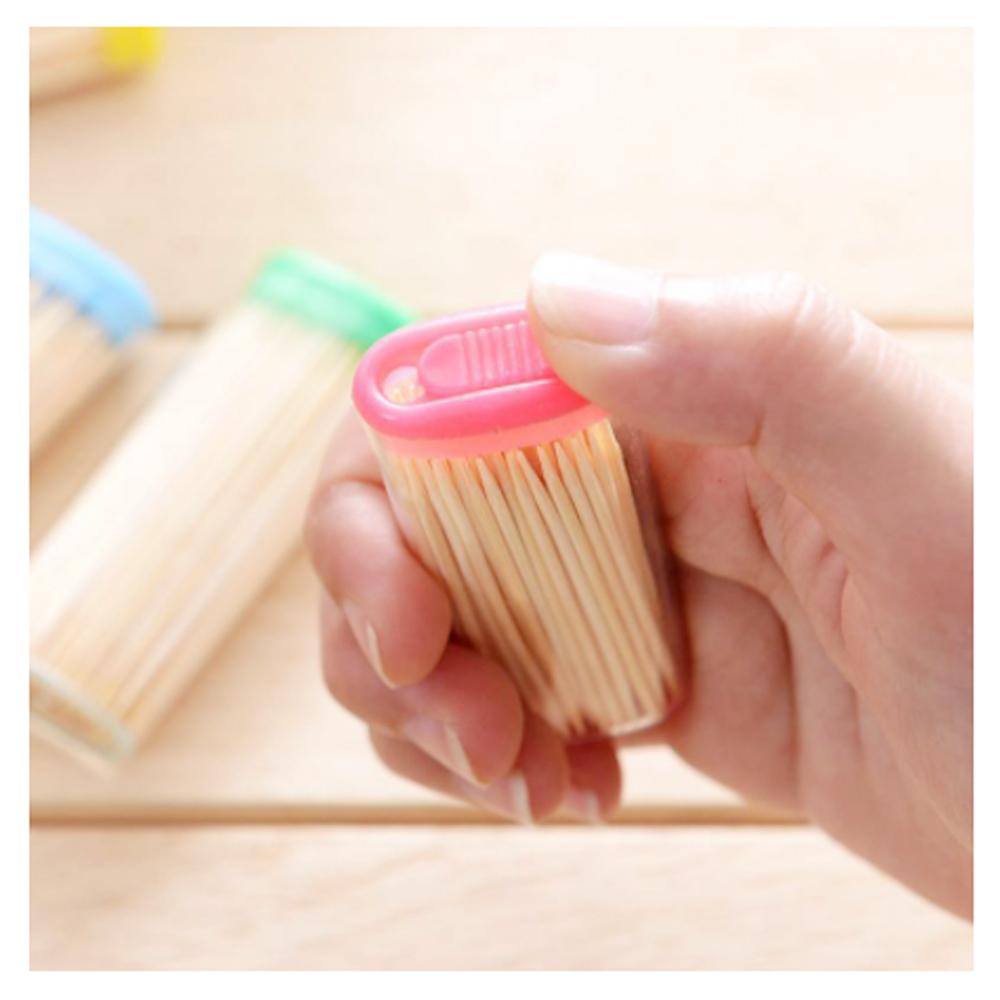 1095 Bamboo Toothpicks with Dispenser Box - SkyShopy 1095 Bamboo Toothpicks with Dispenser Box - SkyShopy